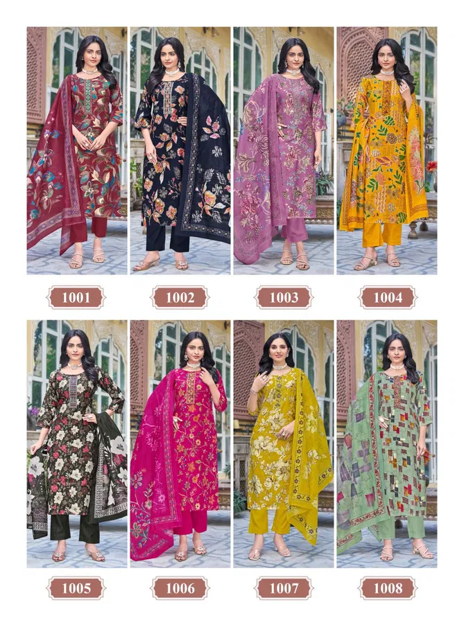 Shreela Vol 1 By Taniksh Printed Kurti With Bottom Dupatta Suppliers In India