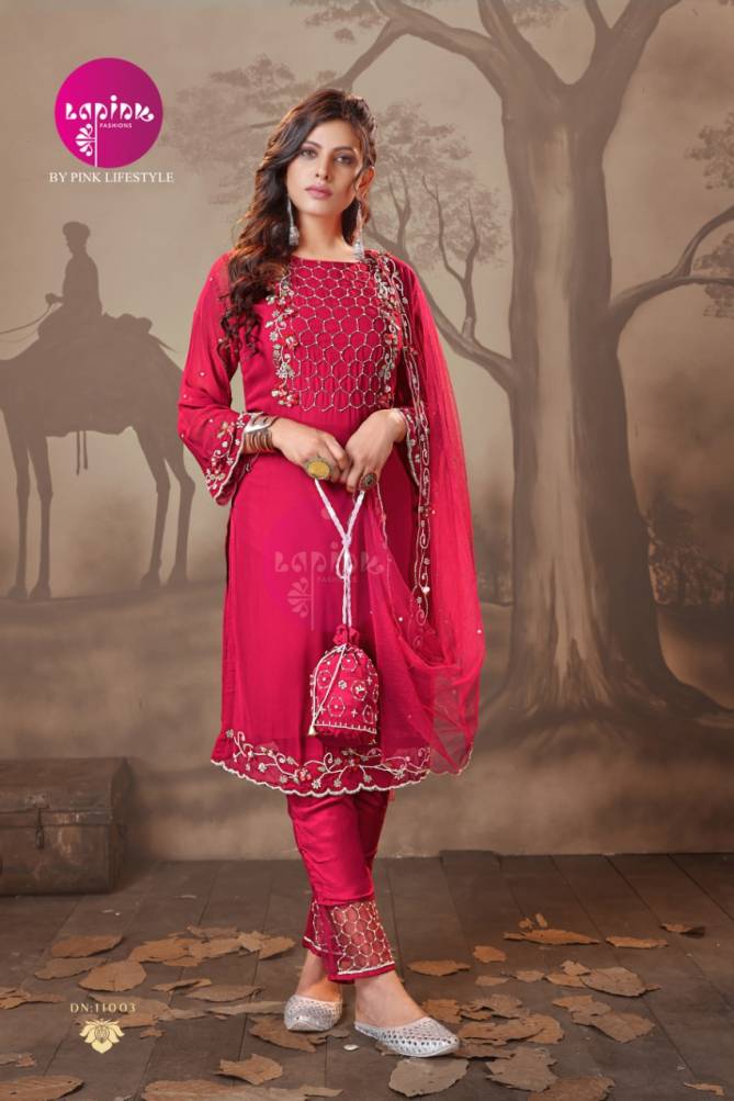 La Pink Kitty Party 2 Latest Fancy Designer Festive Ethnic Wear Georgette Readymade Salwar Suit Collection
