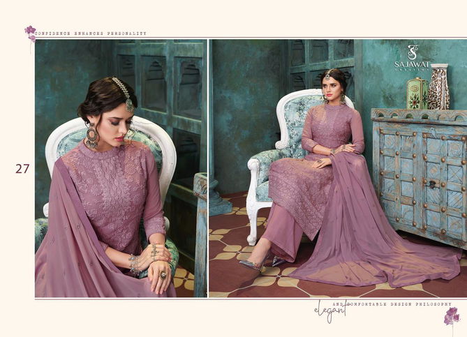 Sajawat Lakhnavi Vol 4 Exclusive Latest Heavy Designer Festive Wear Salwar Suit Collection 