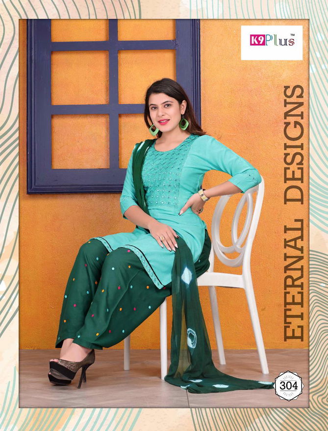 K9 Plus Floral Fancy Latest Regular Casual Wear Rayon Printed Readymade Salwar Suit Collection
