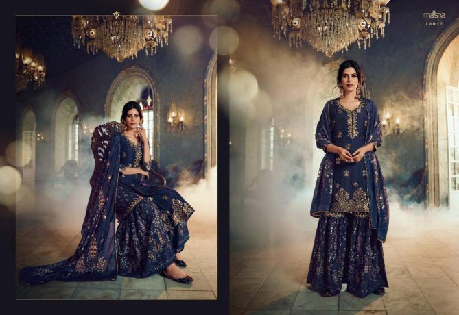 MAISHA  MASKEEN  VOL 08 Latest fancy designer Heavy Festive Wear pure Dola silk Jacquard embroidery with hand work gala Salwar Suit Collection
