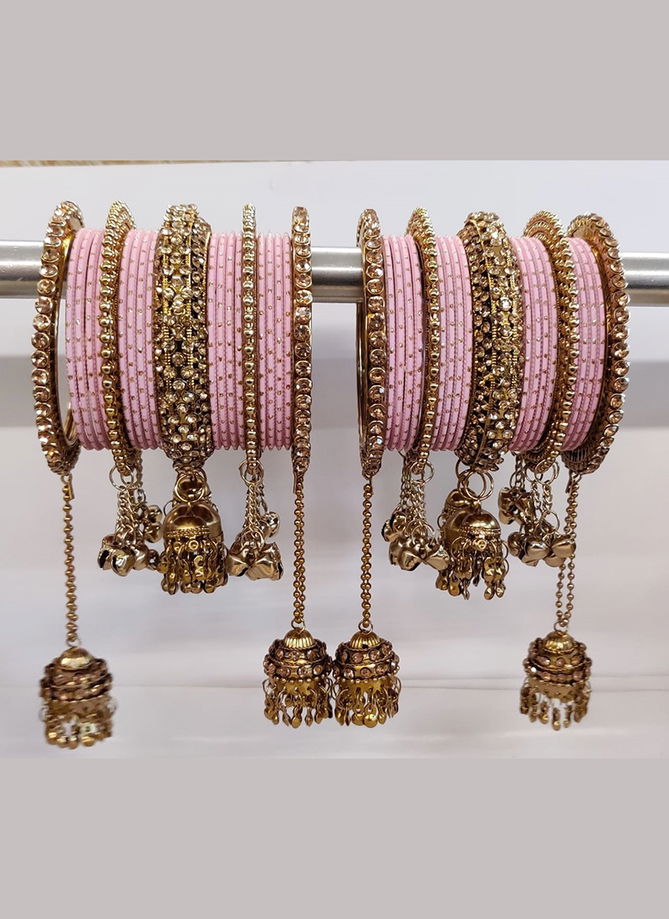 Latest Heavy Bridal Bangles Collection Jhumki Latkan Style