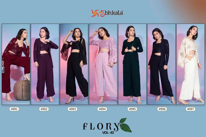 Kf Flory Vol 43 Party Wear Cord Set Western Catalog