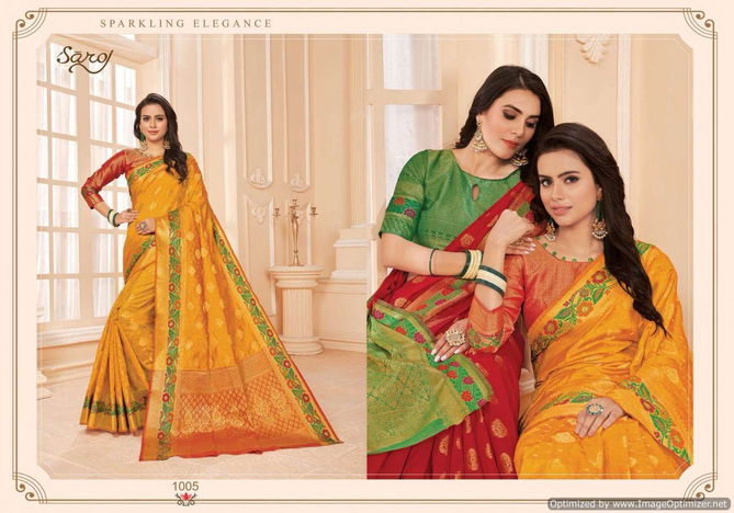 Saroj Avishka Latest Collection Of Designer Party Wear Wedding Wear Silk Saree Collection 