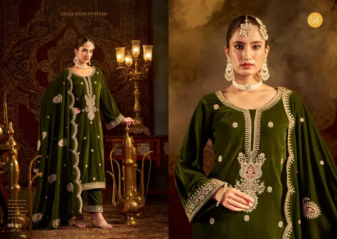 Velvet Ishq By Belliza Embroidery Salwar Kameez Exporters In India