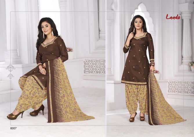 Laado Print 61 Fancy Regular Wear Cotton Printed Dress Material Collection