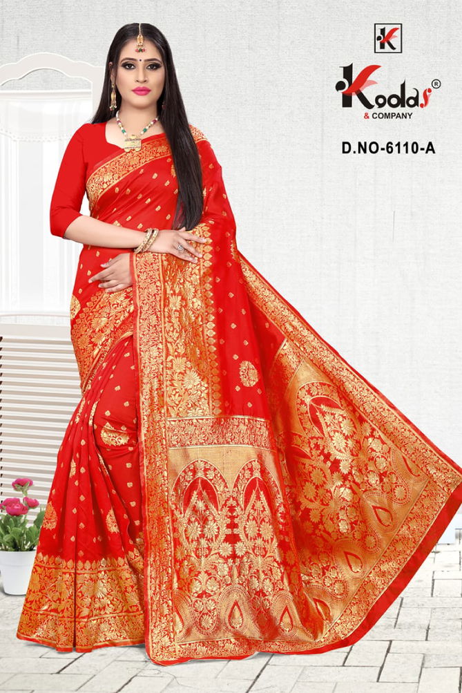 Skoda 6110 Fancy Silk Festive Wear Designer Latest Saree Collection
