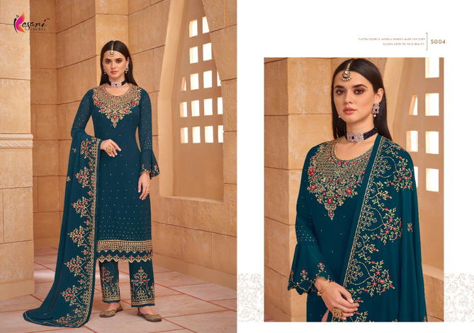 Kesari Hayat 1 Festive Wear Georgette Embroidery Diamond Work  Designer Salwar Kameez Collection
