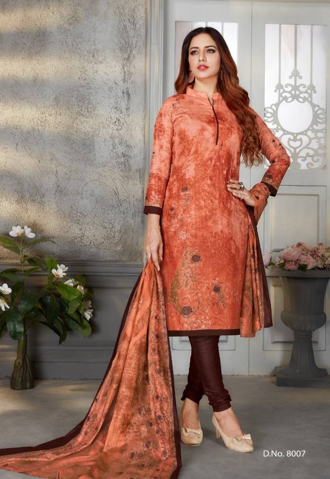 SC laadki Vol-8 Latest Fancy Designer Casual Regular Wear Cotton Printed Dress Material Collection