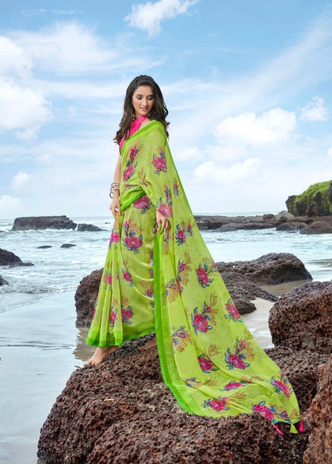 Shreyans Eleghant Pattu Latest Designer Daily Wear Casual Wear Linen Saree Collection 