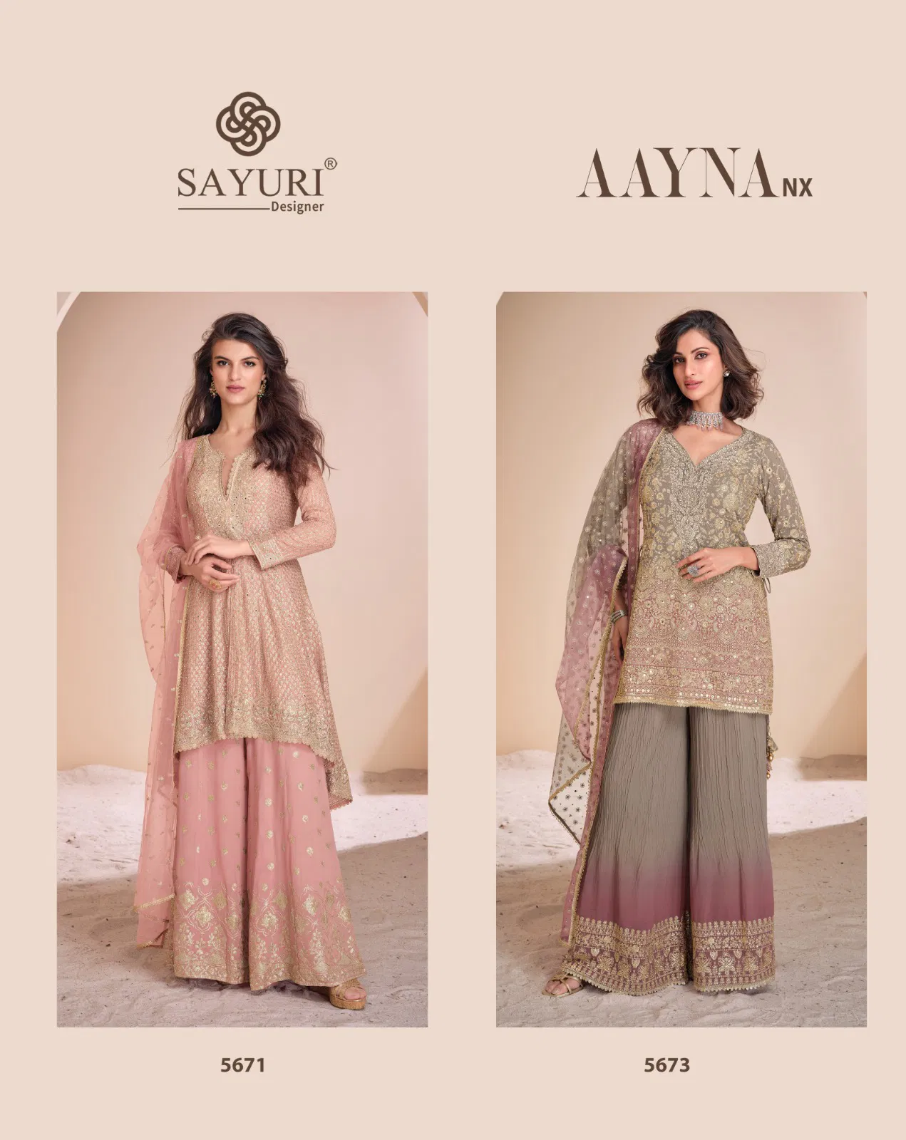 Aayna Nx By Sayuri Georgette Readymade Suits Suppliers In Mumbai 