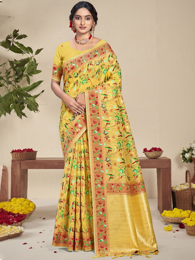 Swarnprabha By Bunawat Cotton Silk Designer Wedding Saree Suppliers In India
