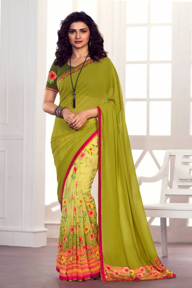 A 50 Latest Regular Wear Georgette Printed Saree Collection