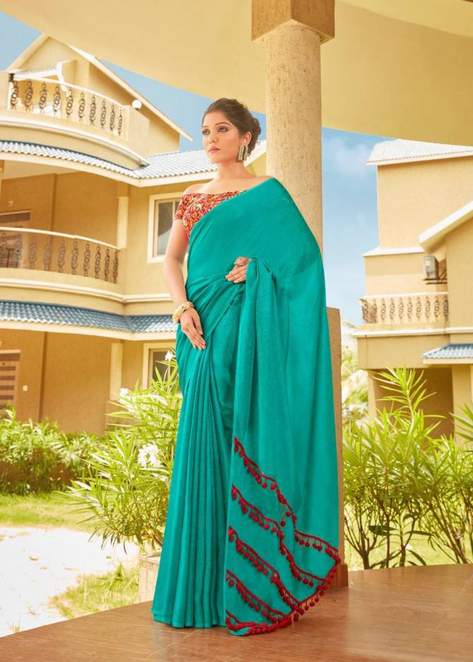 Shreyans Rpid Fire Designer Fancy Look Casual And Function Wear Saree Collection  