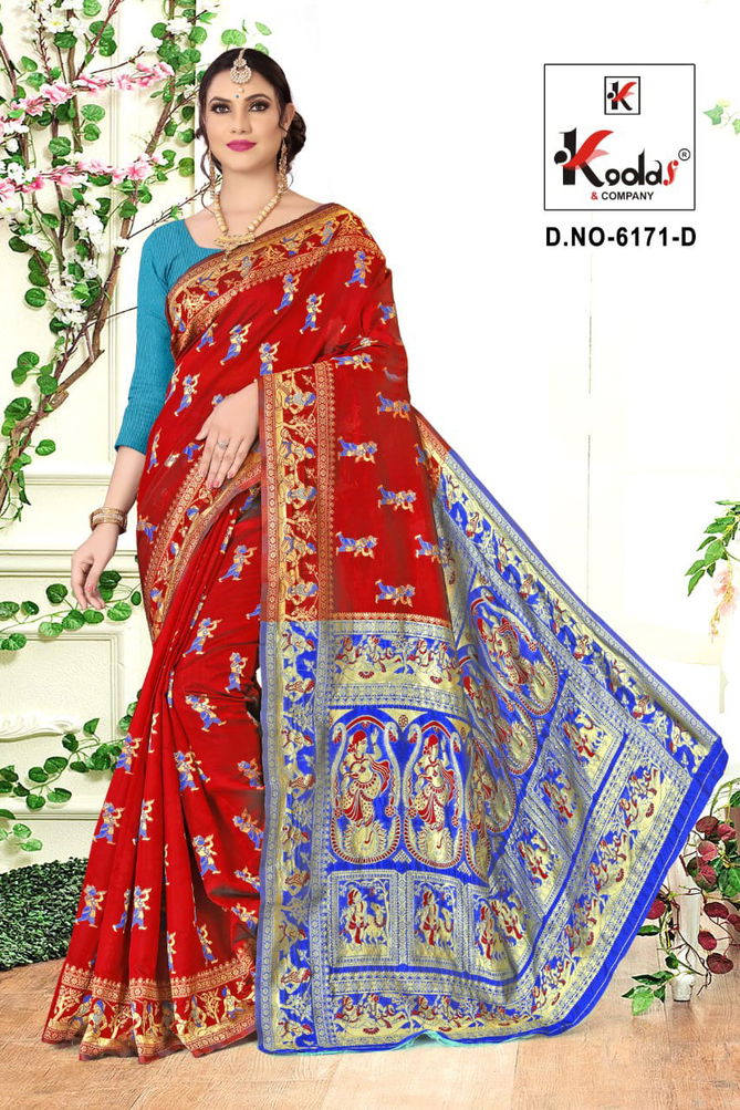 Kanishka 6171 Latest Festive Wear Rich Silk Designer Saree Collection
