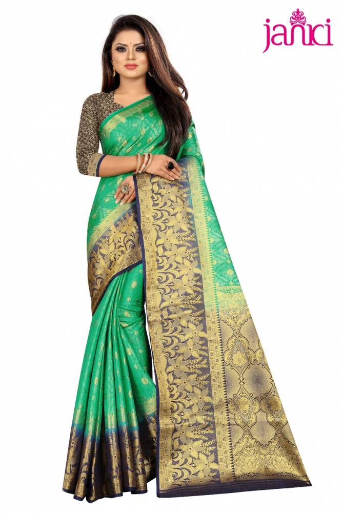 Janki Suntree Latest Designer Party Wear Wedding Wear Banarasi Silk Saree Collection 