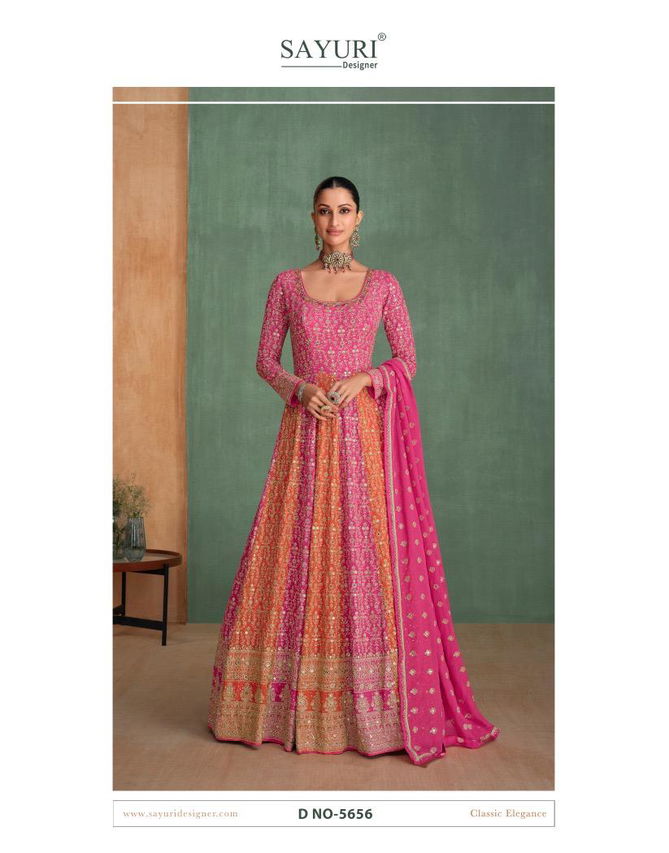 Rang By Sayuri Georgette Designer Gown With Dupatta Orders In India