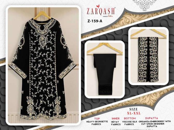 Zarqash Z 159 Faux Georgette Pakistani Readymade Suits Catalog
