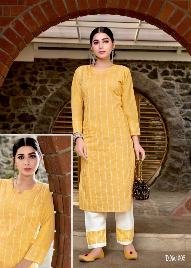 C9 Shaleen Classic Latest Fancy Designer Ethnic Wear Pure Cotton Kurti With Bottom Collection
