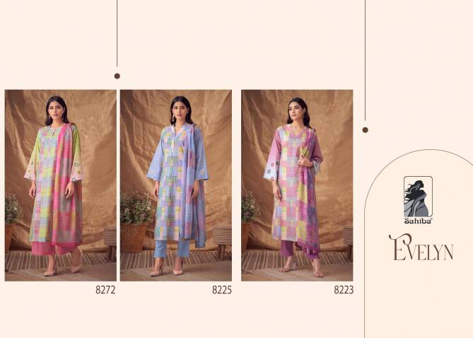 Evelyn By Sahiba Heavy Digital Printed Cotton Dress Material Wholesale Clothing Suppliers In India