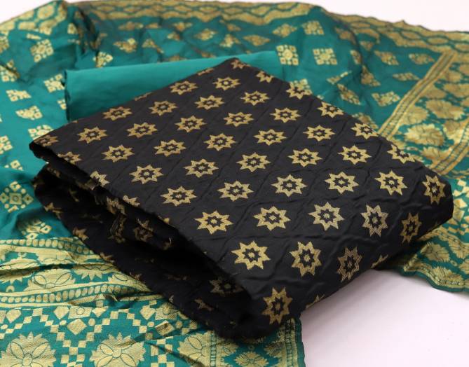 Rnx Banarasi Bubbles 2 Latest Fancy Designer Casual Wear Banarasi Silk Dress Material Collection

