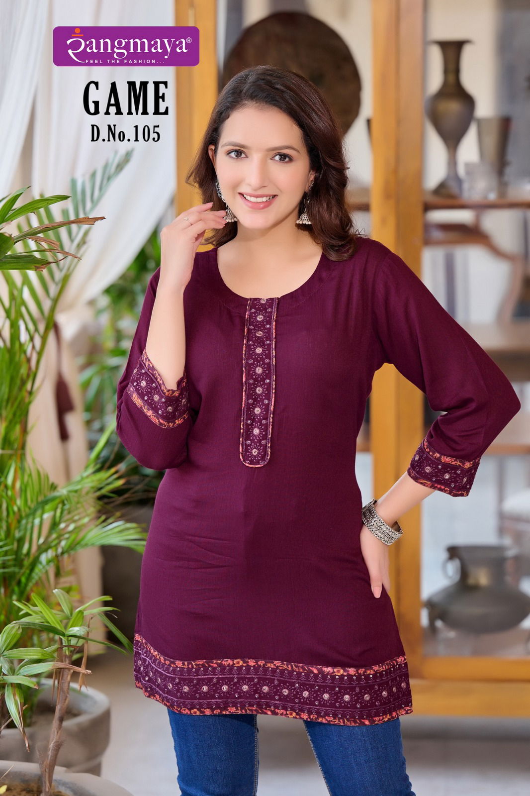 Game By Rangmaya Western Short Tops Wholesale In India