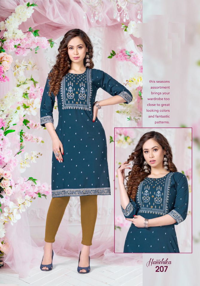 Beauty Queen Hanshika 2 Regular Wear Rayon Printed Kurti Collection