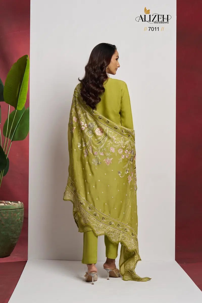 Saadgi By Alizeh Pure Organza Designer Salwar Kameez Suppliers In India