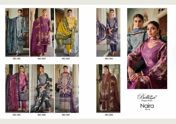 Naira Vol 28 By Belliza 865001 To 86500 Dress Material wholesale market in Surat with Price