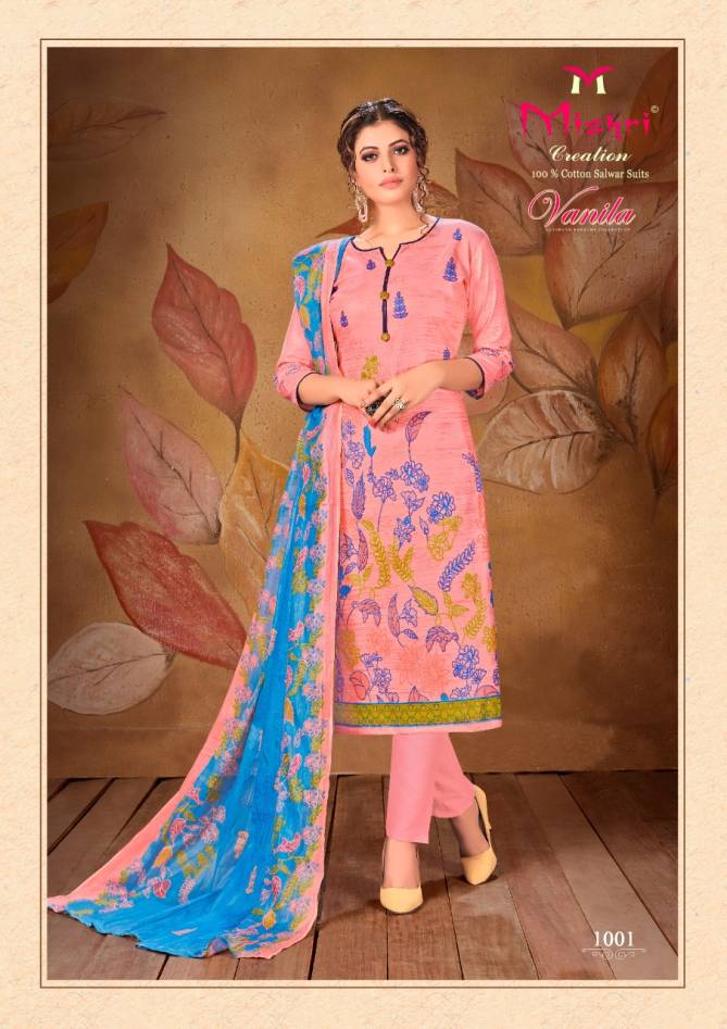 Mishri Vanila Latest Fancy Designer Regular Casual Wear Printed Pure Cotton Collection
