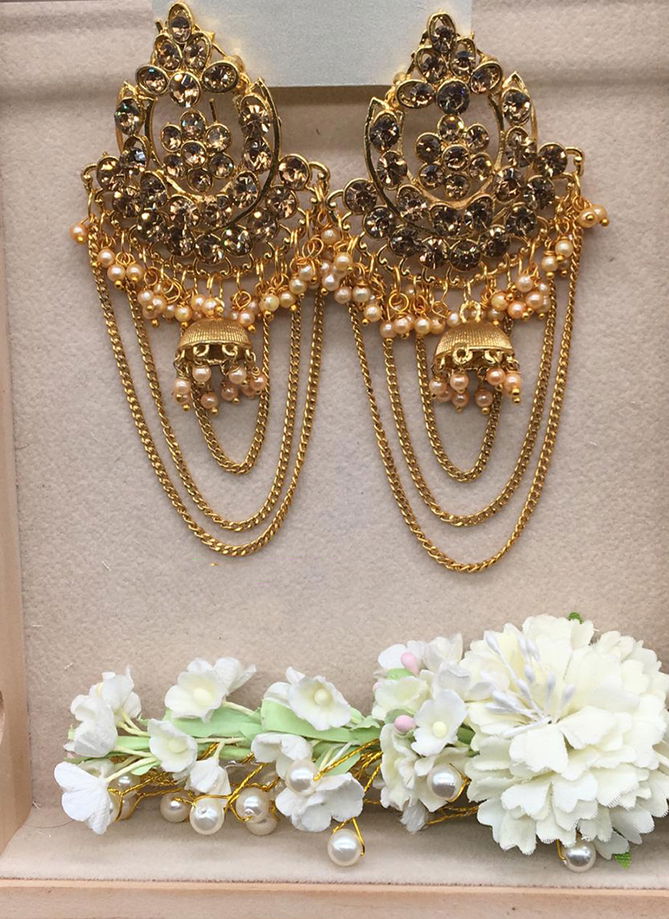 New Jhumka And Chain Design Earrings Collection For Party And Functions