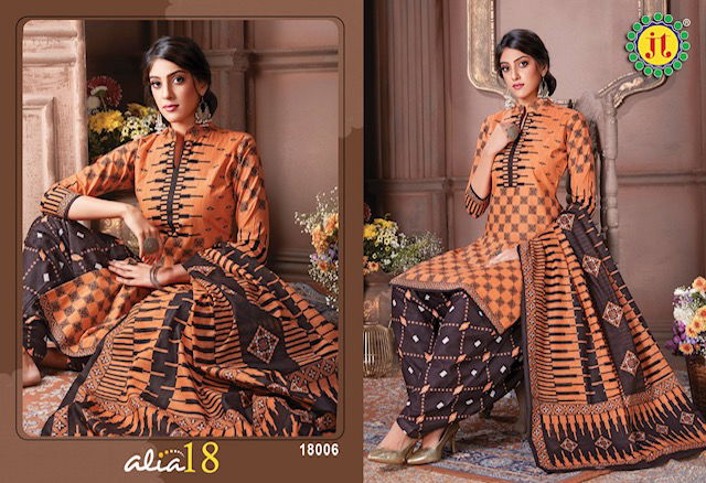 Jt Alia 18 Fancy Casual Daily Wear Printed Cotton Dress Material Collection