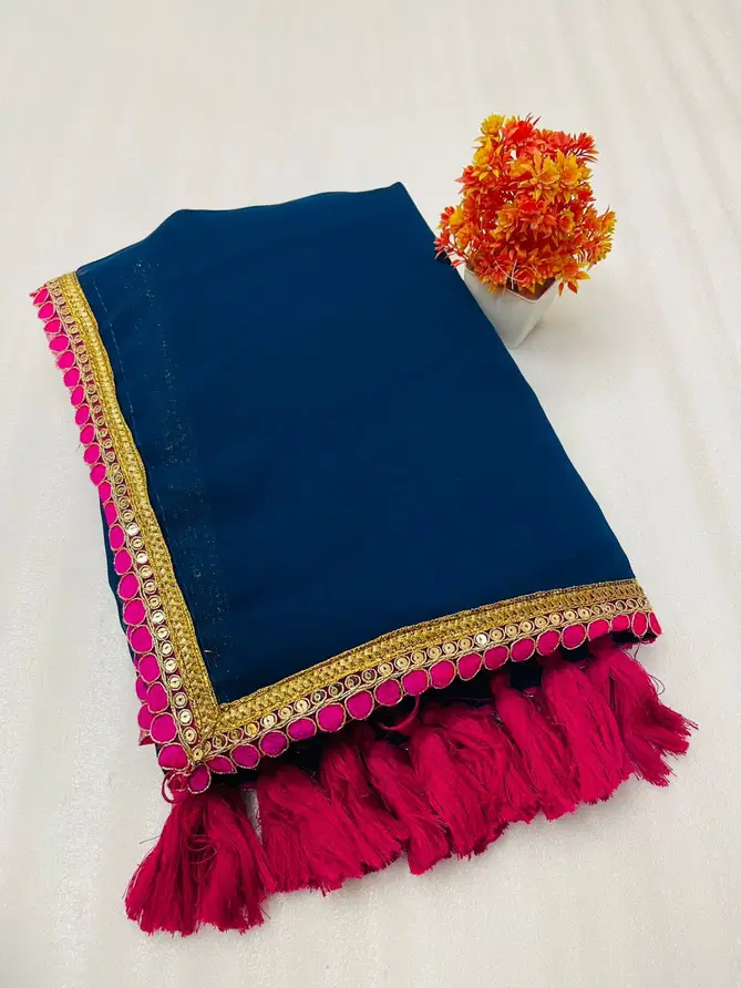 Shamal Georgette Designer Party Wear Sarees Wholesalers In Delhi