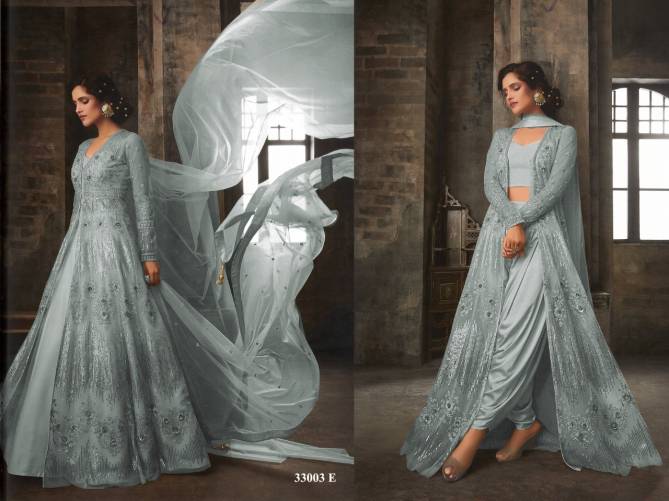 Latest New Designer Party Wear and For Wedding Anarkali Suit Collesction With Heavy Embroidered Work On Butter Fly Net With Bordered Dupatta and Banglory Satin Blouse