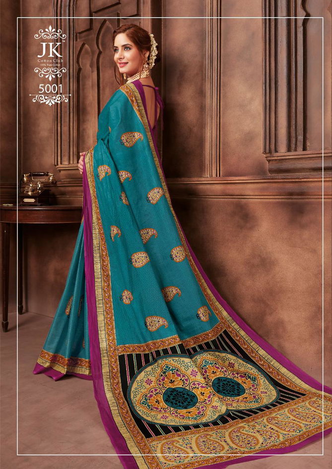 Jk Tulsi Avantika Vol 5 Latest Printed Cotton Regular Wear Saree Collection 