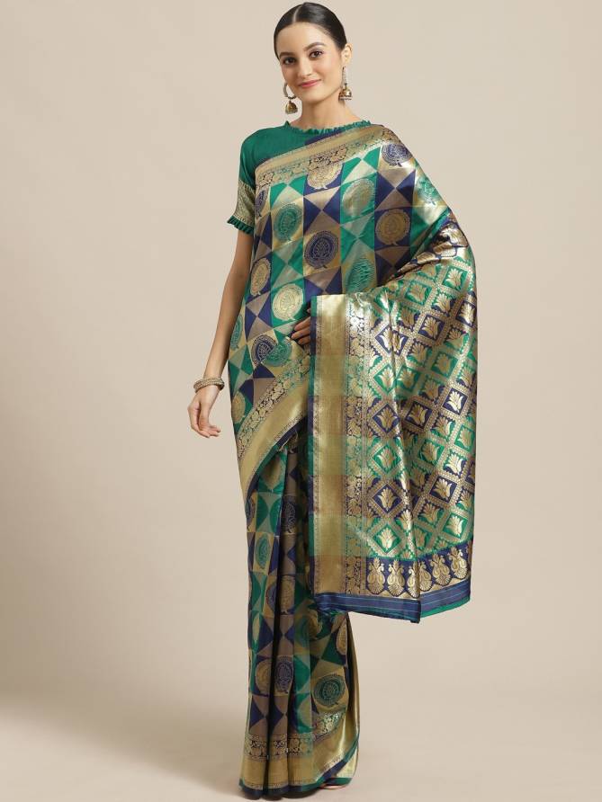 Banarasi Silk Beautiful Designer Printed Saree collection