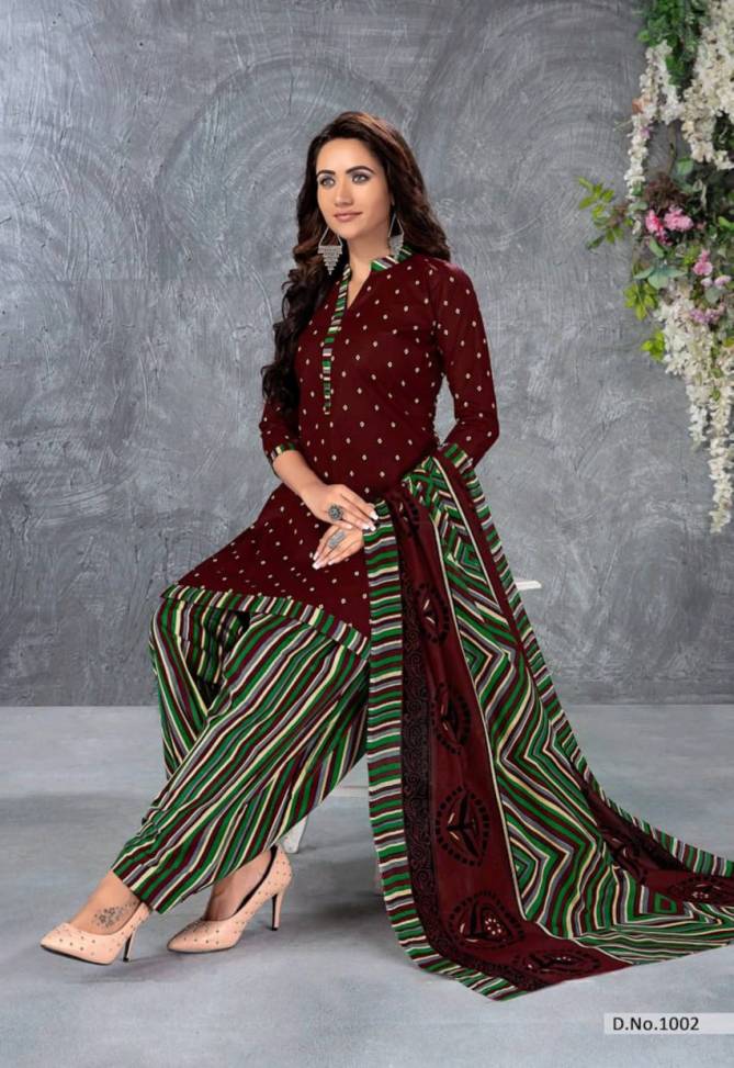 Meenaxi Sanskruti 1 Latest Printed Cotton Regular Wear Ready Made Salwar Suit Collection