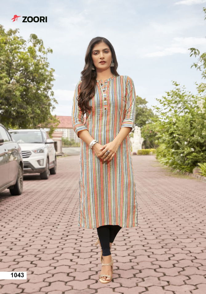 Zoori Akshara 5 Latest fancy Regular Wear Rayon Printed Kurtis Collection