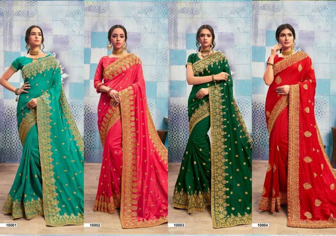 Kalista Sagun Fancy Designer Party Wear Bridal Wedding Festive Wear Saree Collection With Embroidery Work