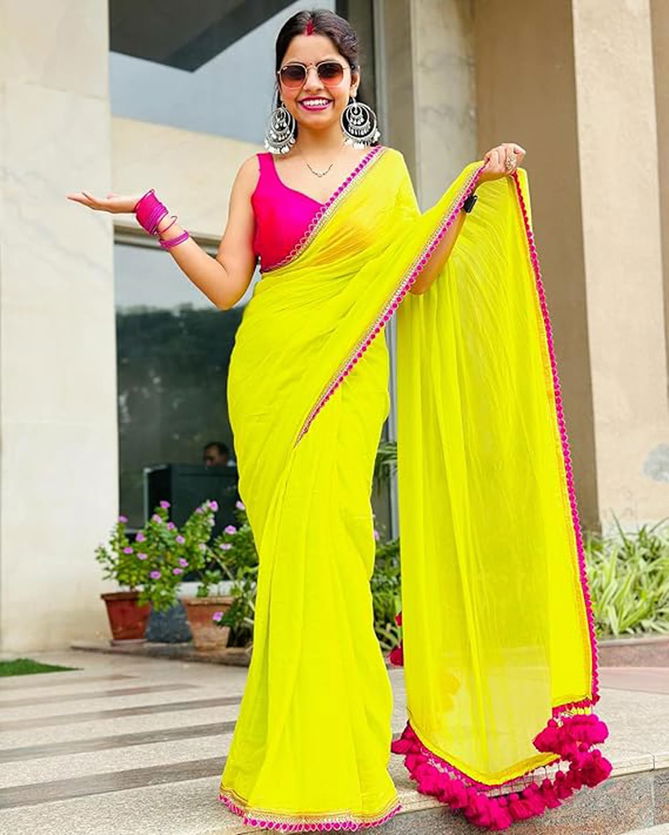 Shamal Georgette Designer Party Wear Sarees Wholesalers In Delhi