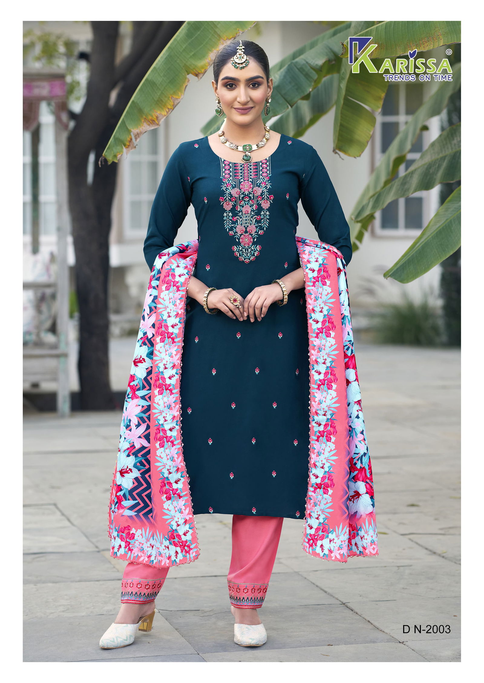 Latika Vol 2 By Karissa Rayon Designer Kurti With Bottom Dupatta Suppliers In India