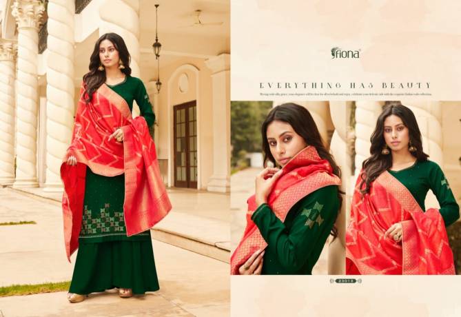 Fiona Bandhej 2 Designer Latest Casual Wear Silk Top With Bottom And Badhani & Patola Dupatta Salwar Suits Collection