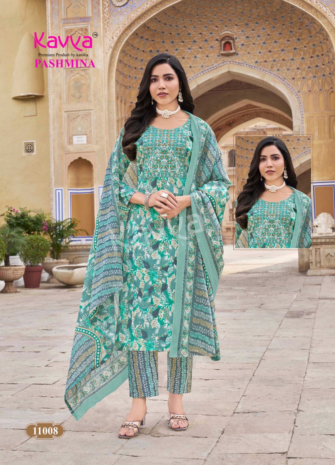 Pashmina Vol 11 By Kavya Kurti Pant With Dupatta Wholesale Market In Surat With Price