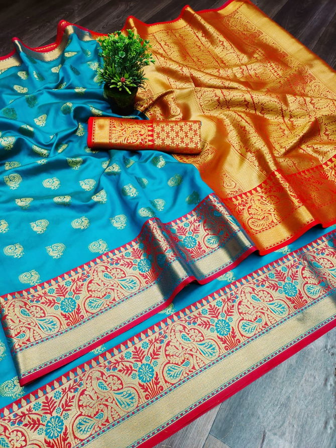 Meera 66 Fancy Ethnic Wear Banarasi Silk Designer Saree Collection