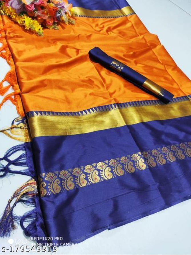 Mango Meena By Hb Cotton Silk Designer Sarees Wholesale Market In Surat