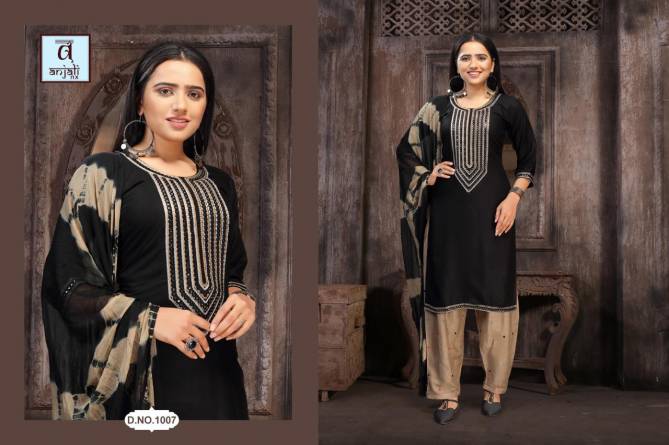 Anjali Alvira Latest fancy Casual Regular Wear Readymade Salwar Suit Collection
 