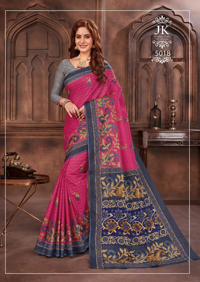 Jk Tulsi Avantika Vol 5 Latest Printed Cotton Regular Wear Saree Collection 