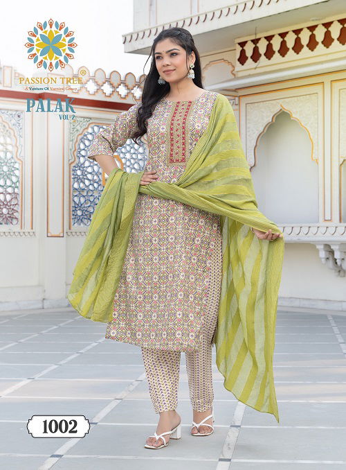 Palak Vol 2 By Passion Tree Capsule Printed Kurti With Bottom Dupatta Exporters In India