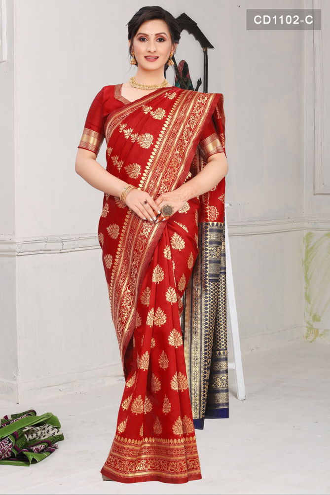 Soft Lichi 1102 Fancy Designer Ethnic Wear Silk Saree Collection