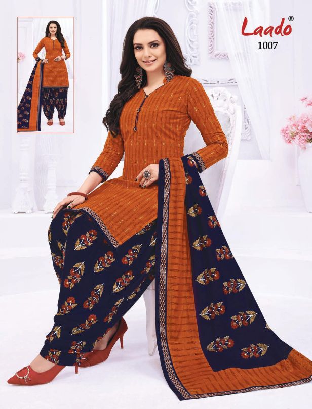 Laado Priti Patiyala 10 Casual Daily Wear Cotton Printed Dress Material Collection